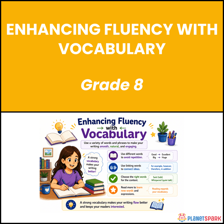 Class 8 Vocabulary Fluency English Worksheet