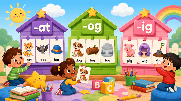CVC Words for Grade KG - Fun Phonics Practice