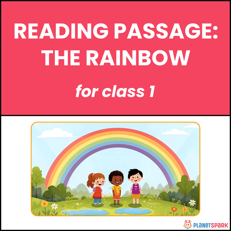 Class 1 Reading Passage on The Rainbow Colors