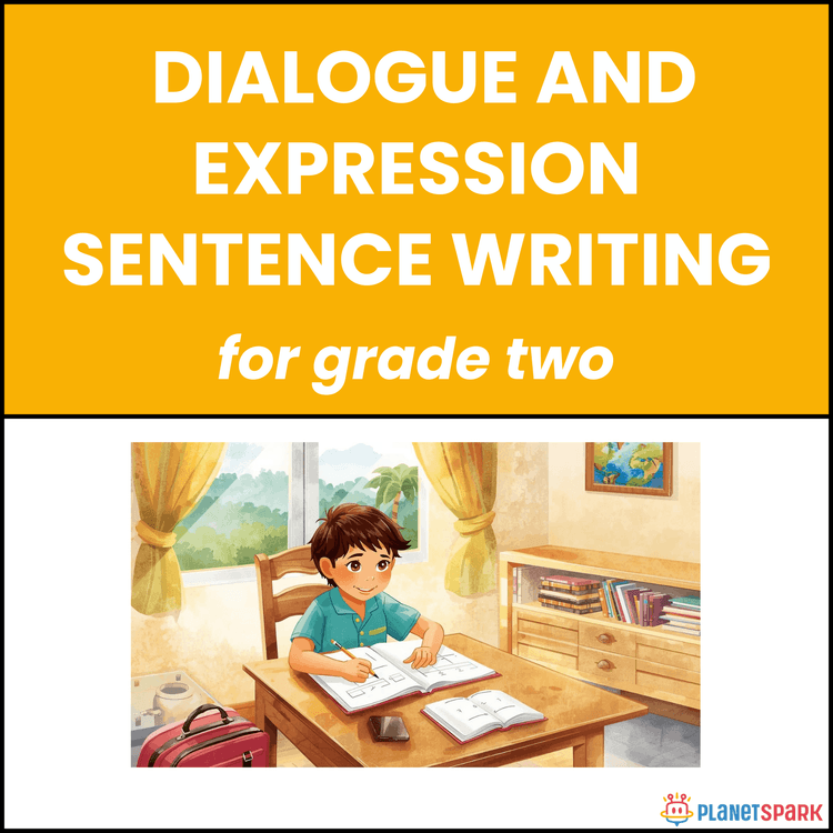 Class 2 English Worksheet on Dialogue Writing