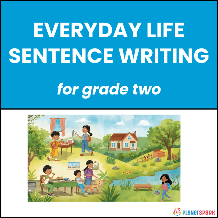 Class 2 English Worksheet on Everyday Life Writing
