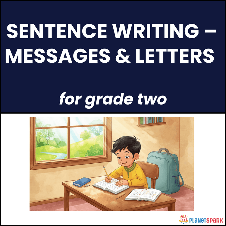 Class 2 English Worksheet on Messages and Letters