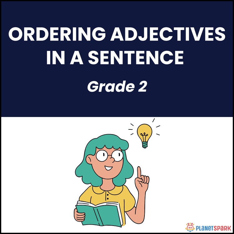 Class 2 English Worksheet on Ordering Adjectives