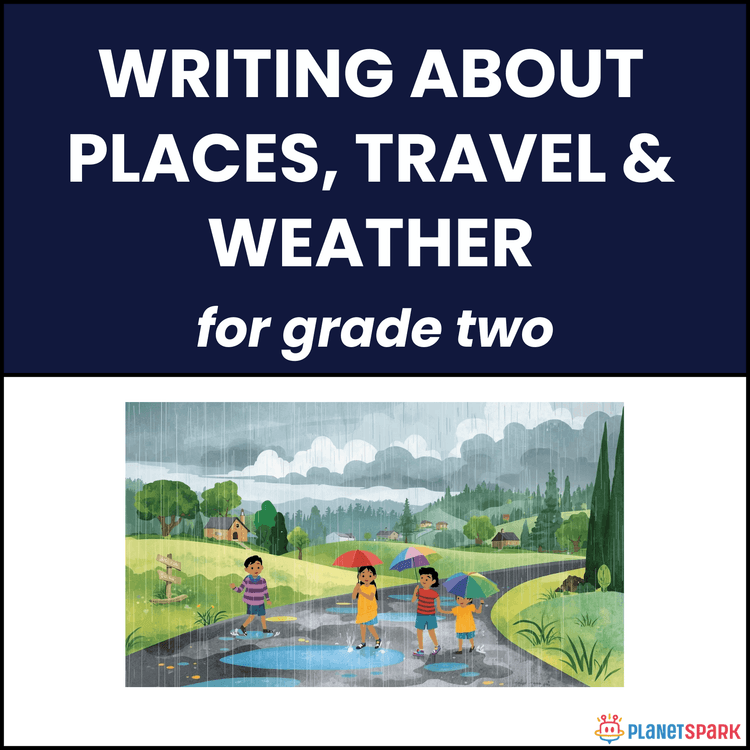 Class 2 English Worksheet on Places and Weather