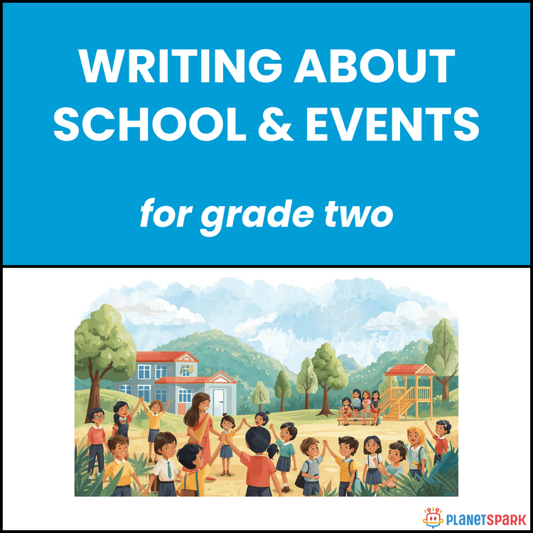Class 2 English Worksheet on School and Events
