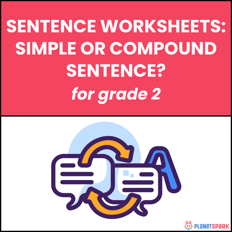 Class 2 English Worksheet on Simple vs Compound
