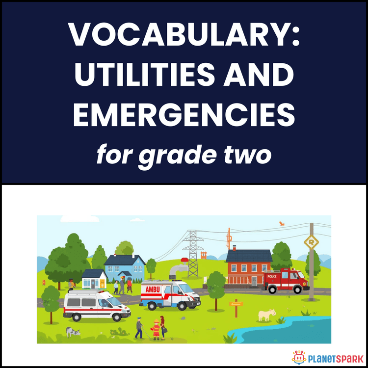 Class 2 English Worksheet on Utilities and Emergencies