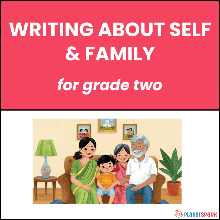 Class 2 English Worksheet on Writing About Self