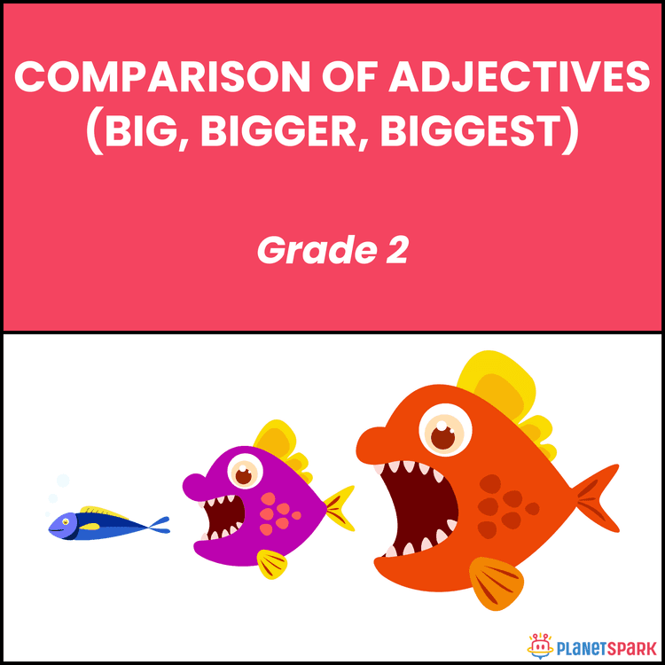 Class 2 Grammar Worksheet on Comparing Adjectives
