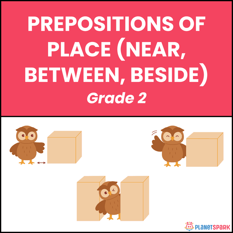 Class 2 Prepositions of Place English Worksheet