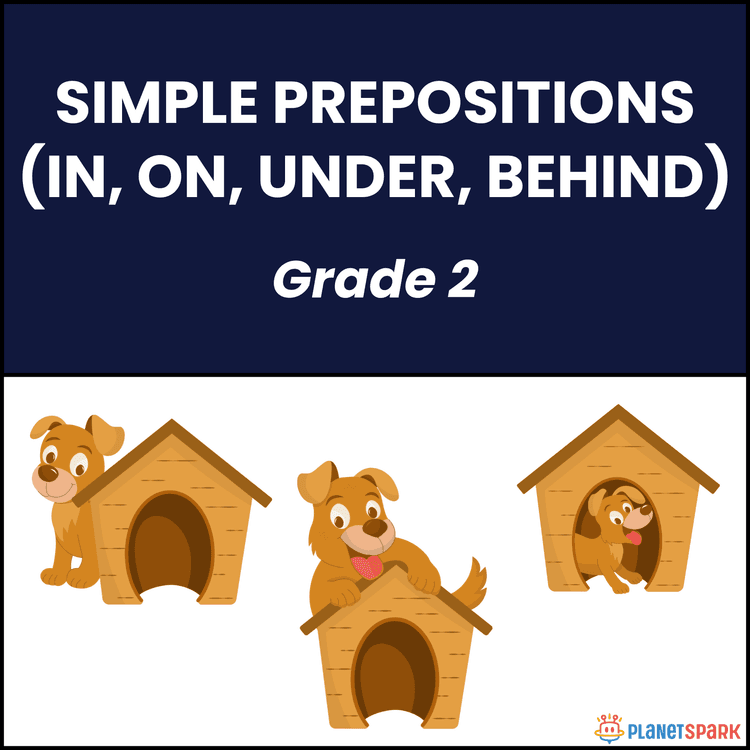 Class 2 Simple Prepositions English Grammar Worksheet