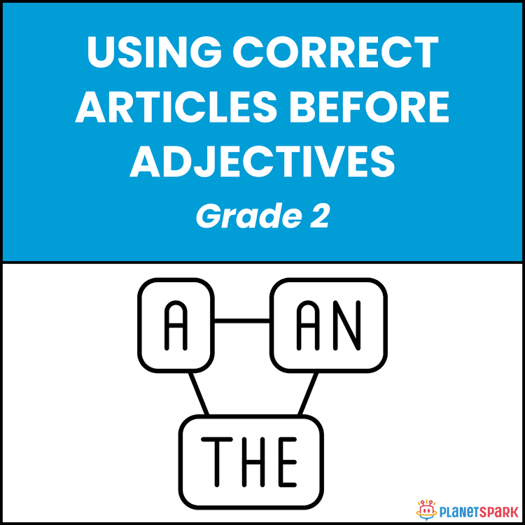 Class 2 Worksheet on Articles Before Adjectives