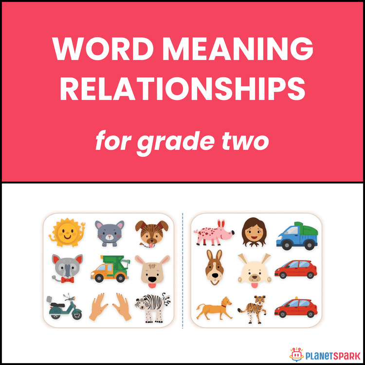 Class 2 Worksheet on Word Meaning Relationships