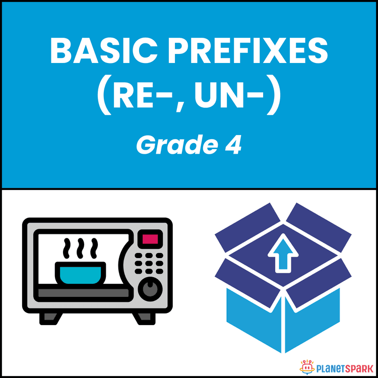 Class 4 Basic Prefixes re- un- Grammar Worksheet
