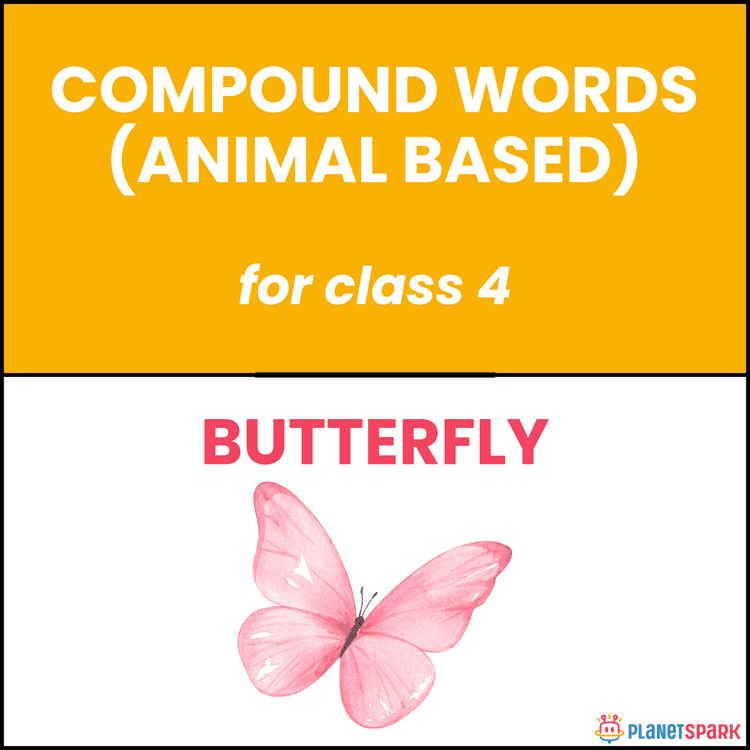 Class 4 English Worksheet on Animal Based Compound Words
