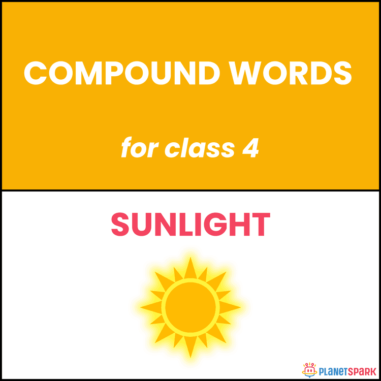 Class 4 English Worksheet on Compound Words Examples