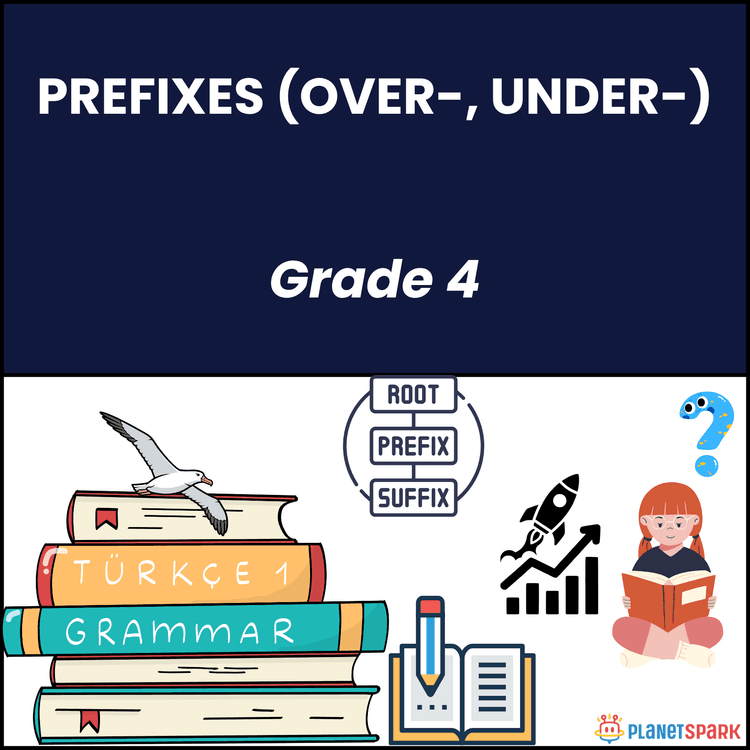 Class 4 Grammar Worksheet Prefixes over and under