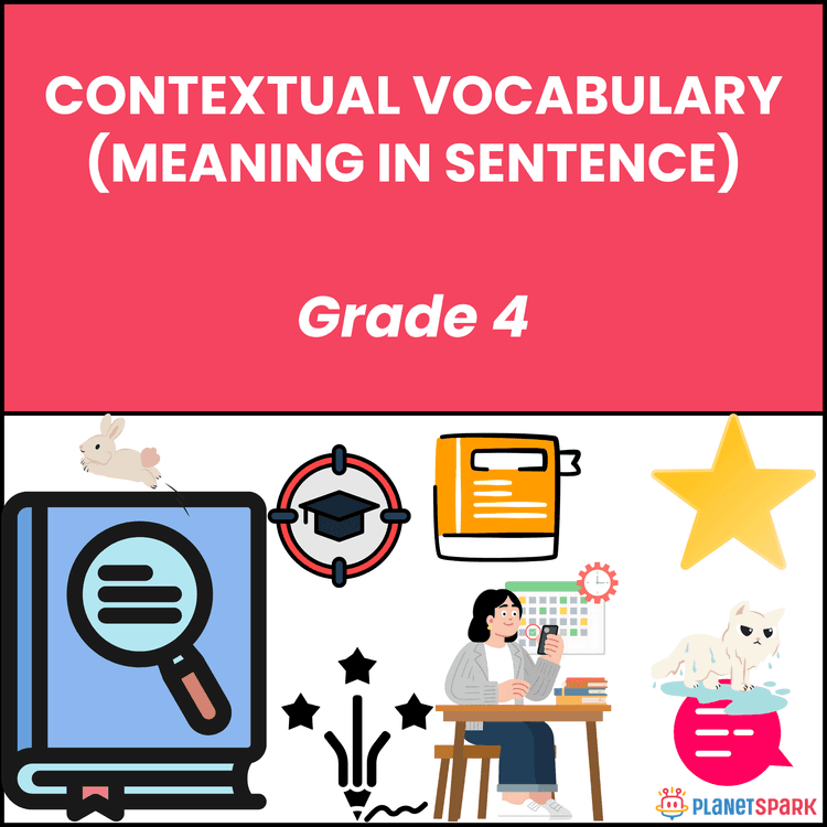 Class 4 Grammar Worksheet on Contextual Vocabulary