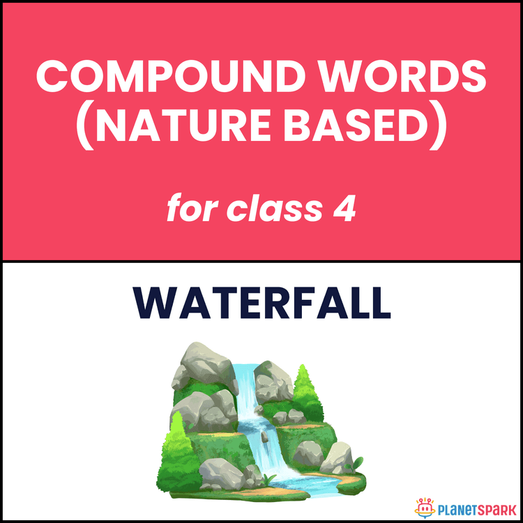Class 4 Grammar Worksheet on Nature Based Compound Words