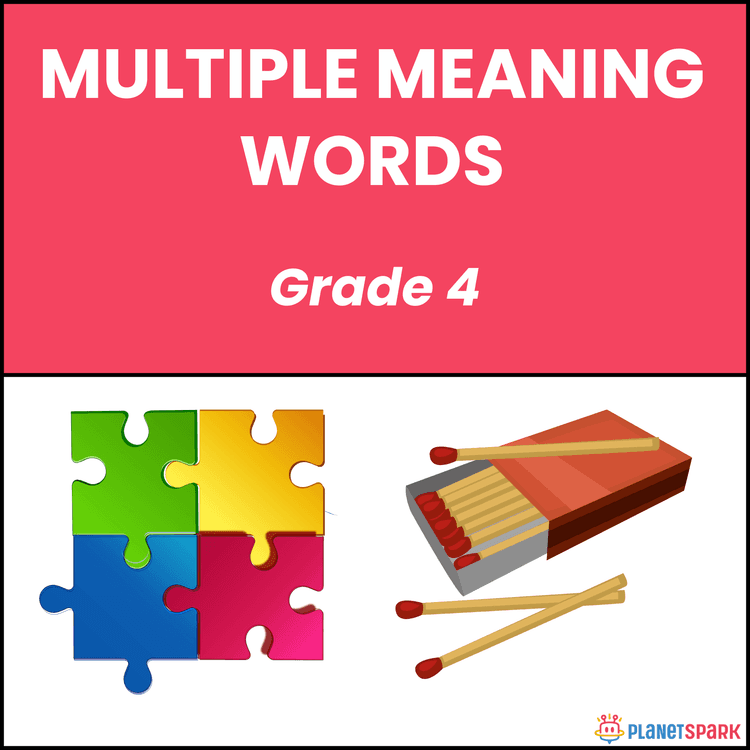 Class 4 Multiple Meaning Words English Worksheet