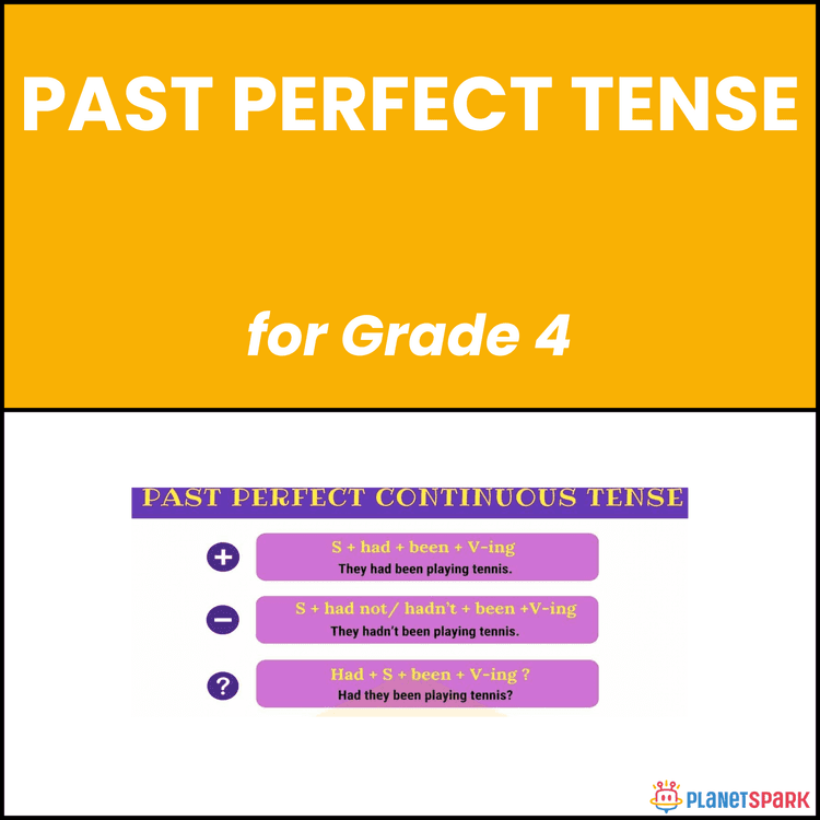 Class 4 Past Perfect Tense Grammar Worksheet