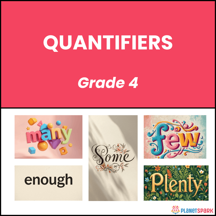 Class 4 Quantifiers English Grammar Worksheet