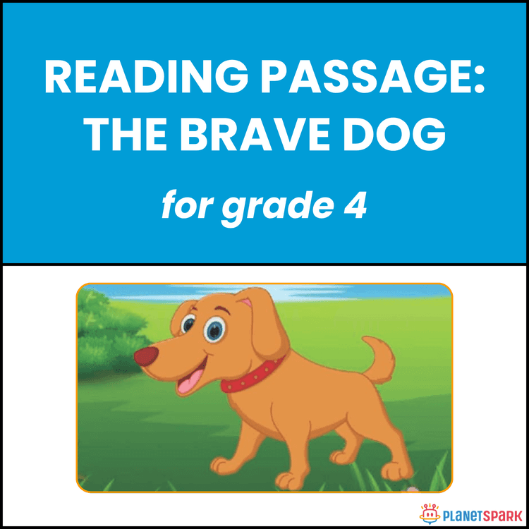 Class 4 Reading Passage on The Brave Dog Story