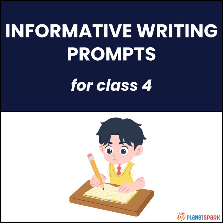Class 4 Writing Worksheet on Informative Prompts