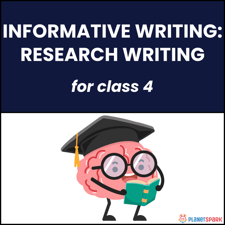 Class 4 Writing Worksheet on Research Writing