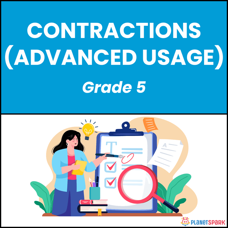 Class 5 Contractions Advanced Usage Worksheet
