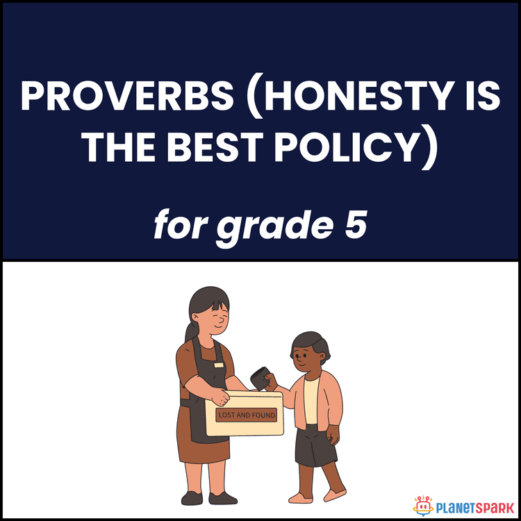 Class 5 English Worksheet on Proverbs practice