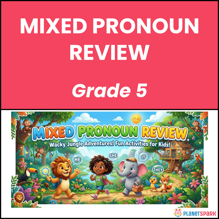 Class 5 English Worksheet on Mixed Pronoun Practice