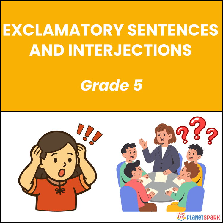 Class 5 Exclamations and Interjections Worksheet