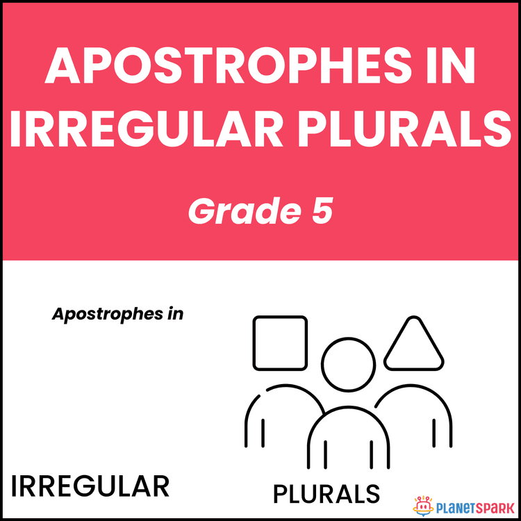Class 5 Apostrophes for Possession English Worksheet