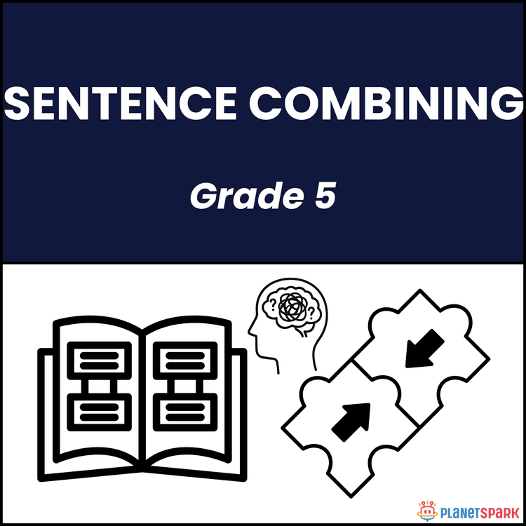 Class 5 Sentence Combining English Worksheet