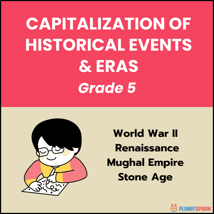 Class 5 Worksheet on Capitalizing History Events