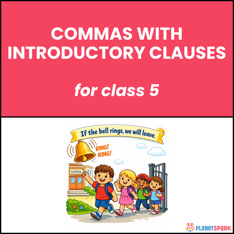 Class 5 Worksheet on Commas with Introductory Clauses