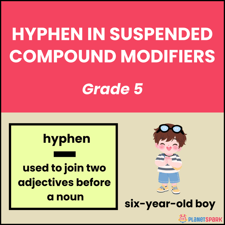 Class 5 Worksheet on Hyphens in Compound Modifiers