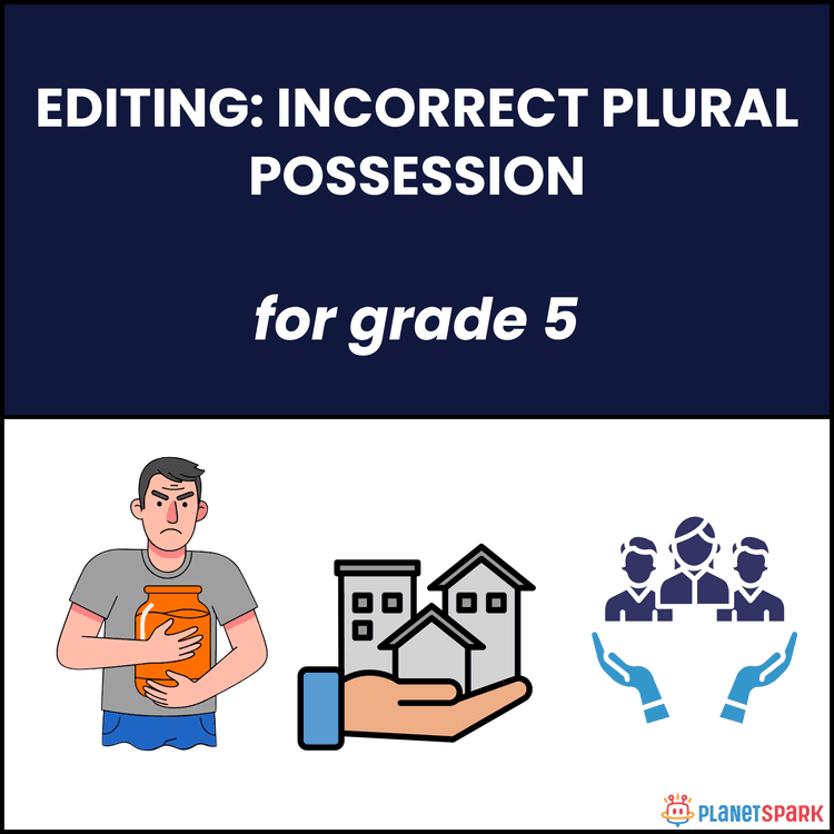 Class 5 Worksheet on Incorrect Plural Possession