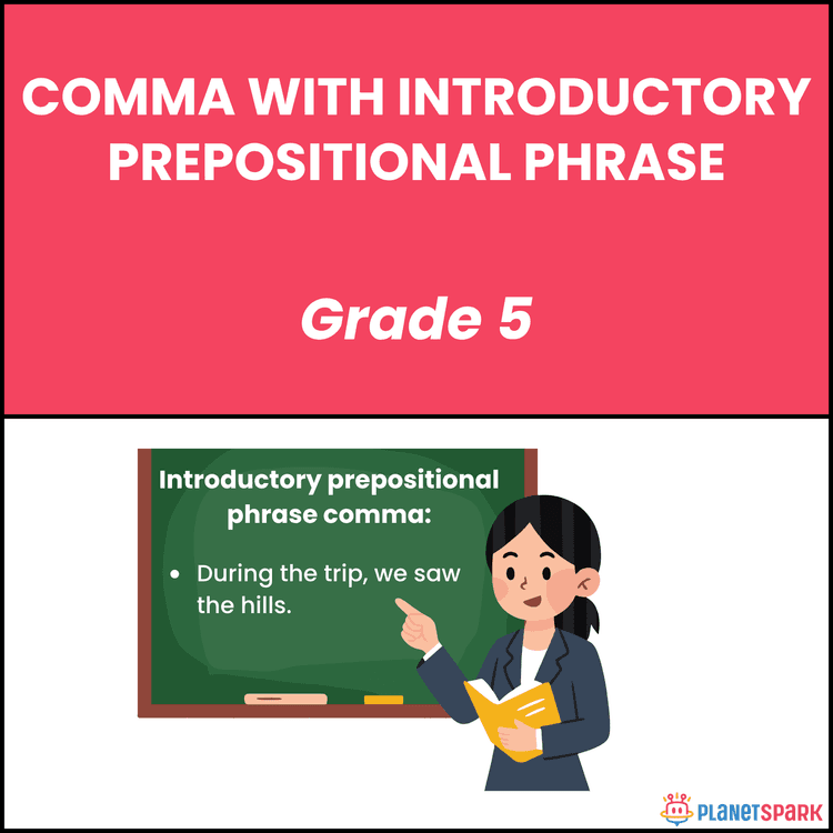 Class 5 Worksheet on Introductory Comma Usage