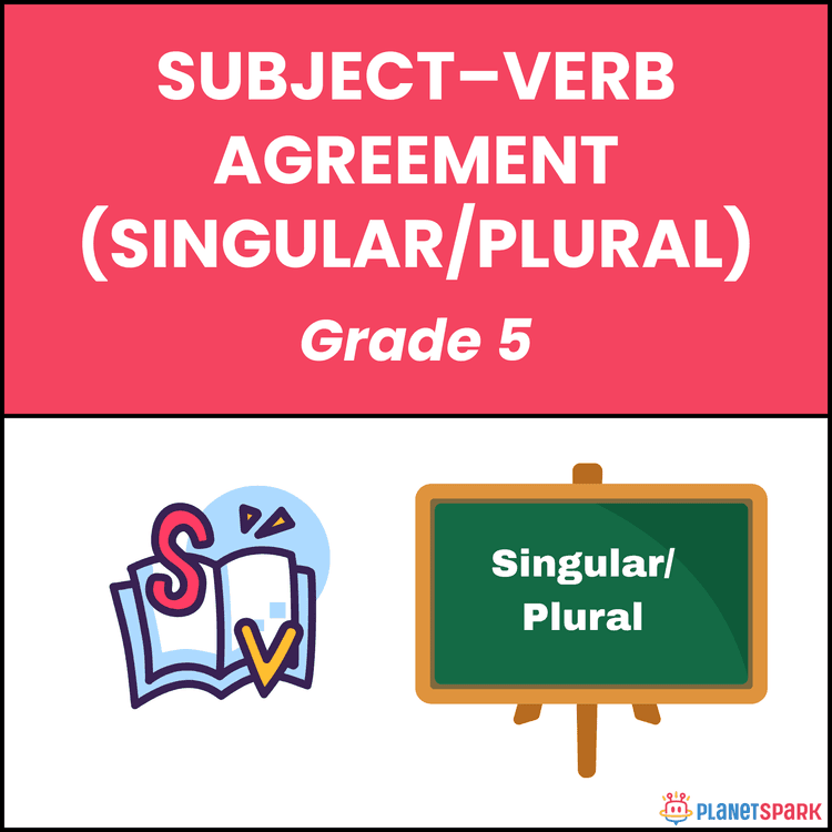 Class 5 Worksheet on Singular/Plural Agreement