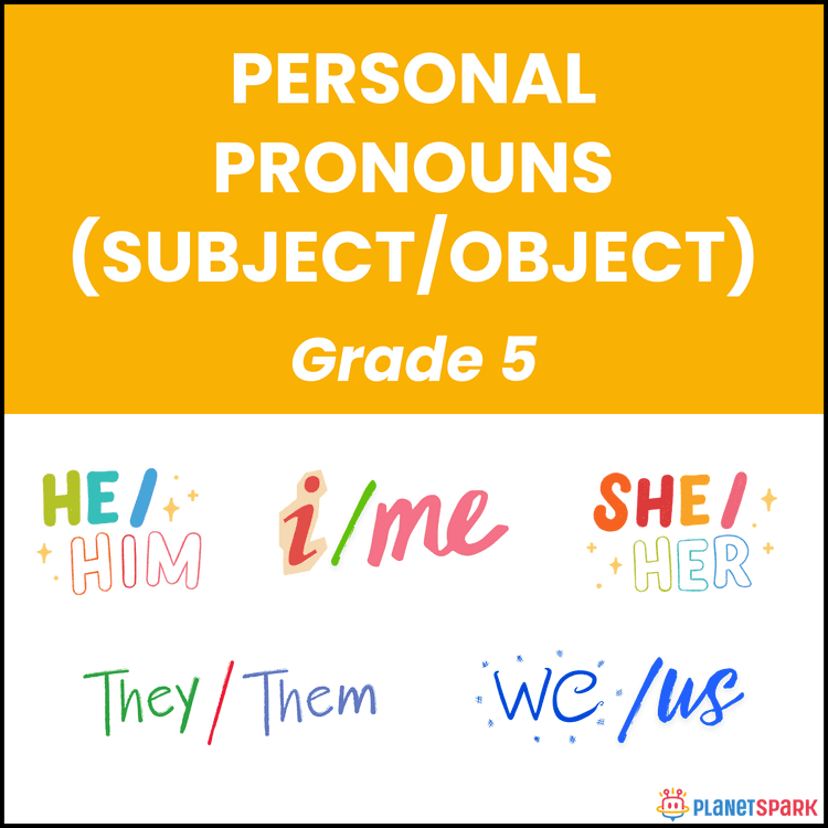 Class 5 Worksheet on Subject and Object Pronouns