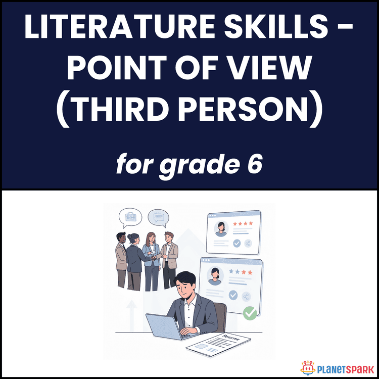 Class 6 English Worksheet on Third Person View