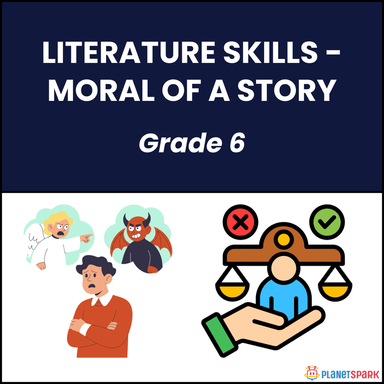 Class 6 Grammar Worksheet on Moral of a Story