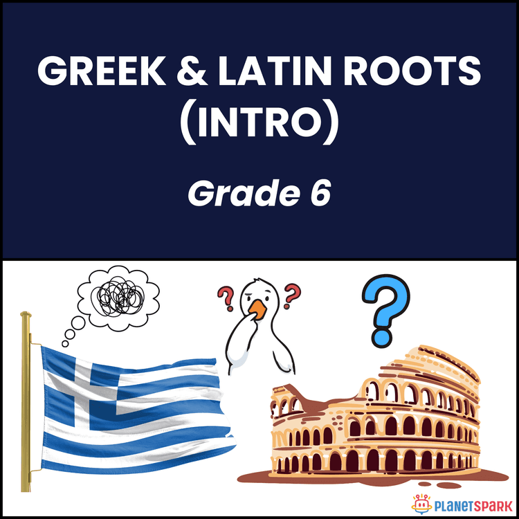 Class 6 Greek and Latin Roots Introduction Worksheet