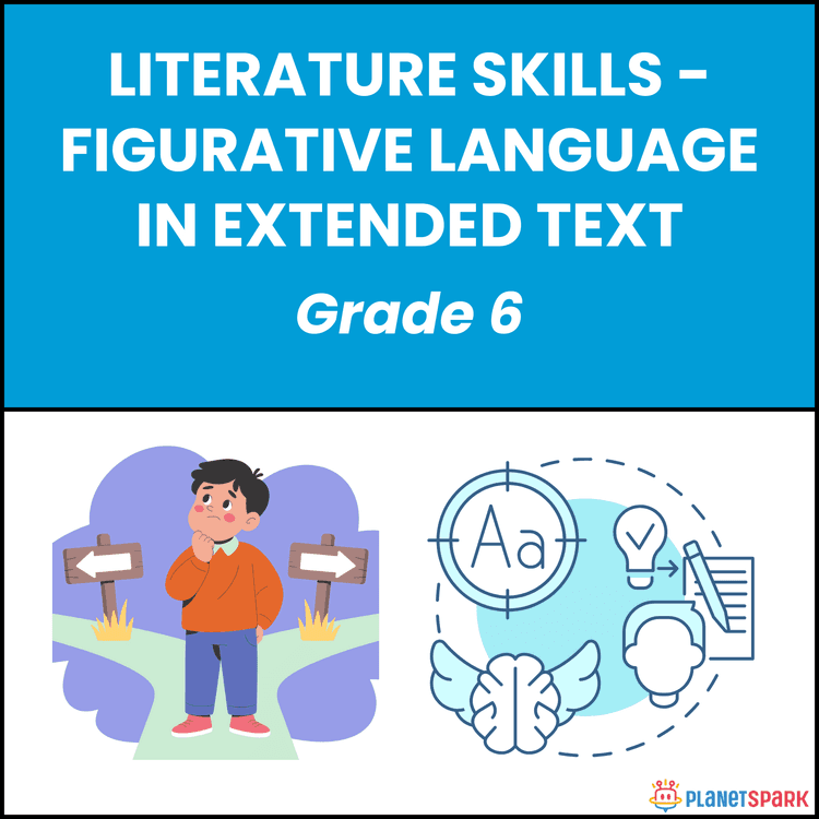 Class 6 Literature Worksheet on Figurative Language