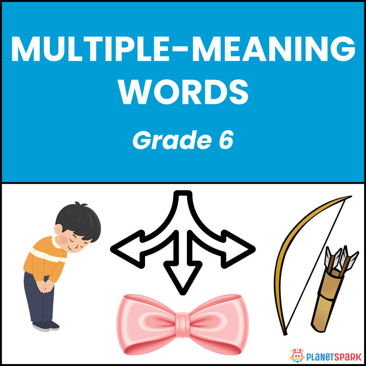 Class 6 Multiple Meaning Words English Worksheet