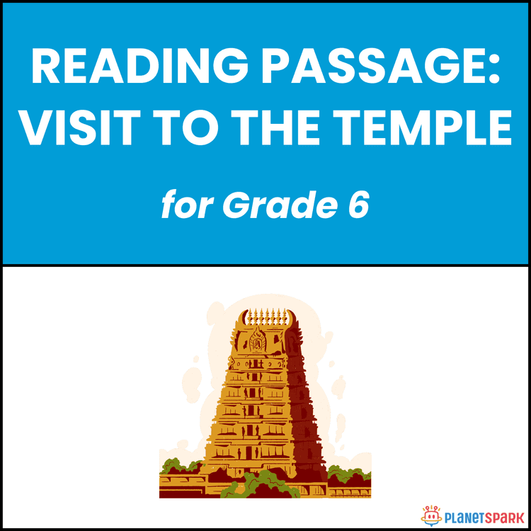 Class 6 Reading Passage on Temple Visit