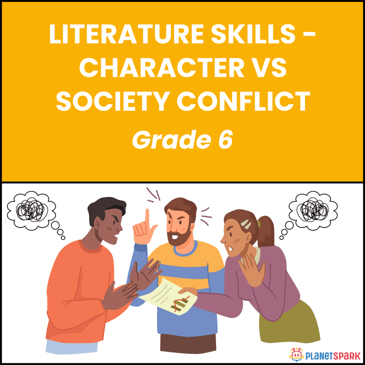 Class 6 Worksheet on Character vs Society Conflict