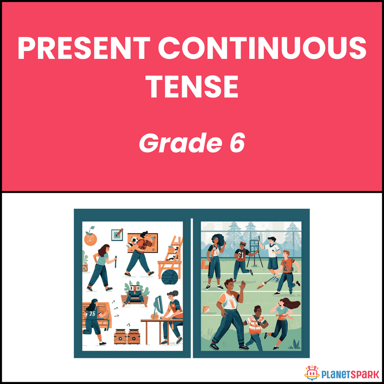 Class 6 Worksheet on Present Continuous Tense